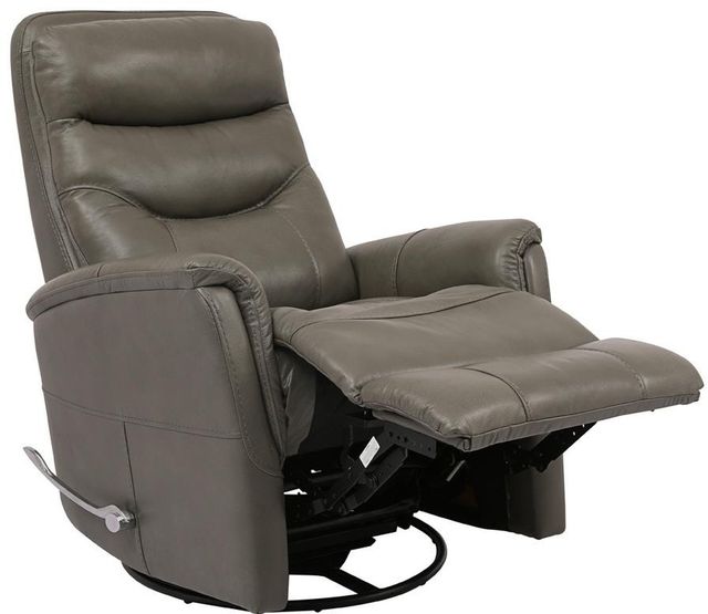 Parker House® Gemini Ice Manual Leather Swivel Glider Recliner-1