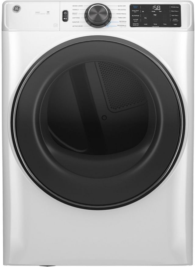 GE® 7.8 Cu. Ft. White Electric Dryer-0