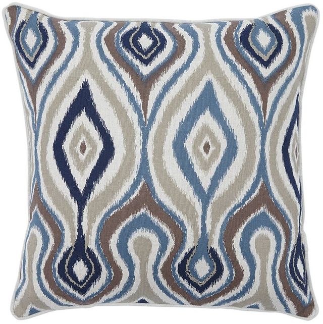 Signature Design by Ashley® Russell Set of 4 Brown/Blue Pillows