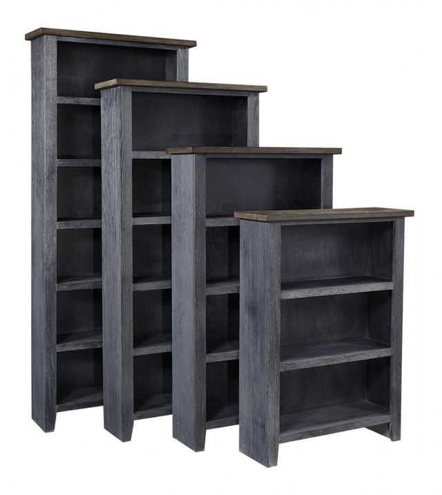 Aspenhome® Eastport Drifted Black 84" Bookcase with 5 fixed shelves
