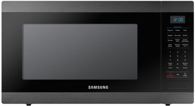 ft Countertop Microwave w/ Sensor Cook  Fingerprint Resistant Samsung 1.4 cu 