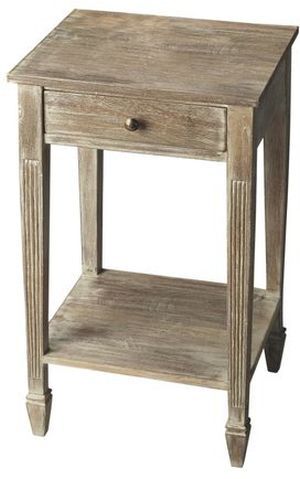 Butler Specialty Company Bixby Artifacts Toasted Marshmallow Rectangular Side Table 0