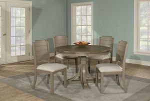 Hillsdale Furniture Clarion 5-Piece Distressed Gray/Fog Gray Dining Set