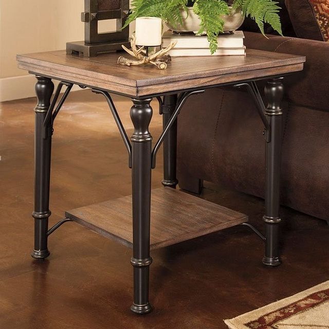 Signature Design by Ashley® Tripton Light Brown Chairside End Table 3