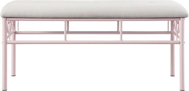 Coaster® Massi Powder Pink Bench 1