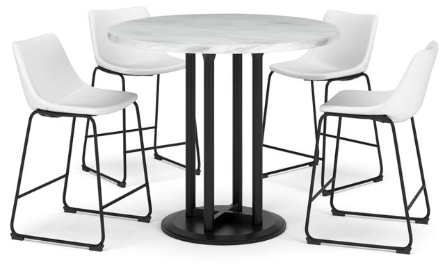 Signature Design by Ashley® Centiar 5 Piece Two-Tone Counter Height Dining Set