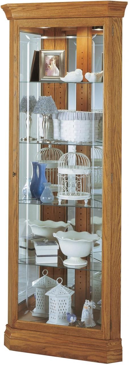 Howard Miller® Hammond Golden Oak Curio Cabinet