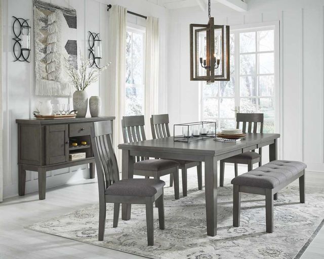 Signature Design by Ashley® Hallanden Gray Dining Room Side Chair 5
