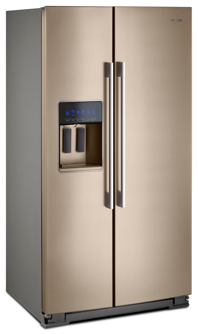 Whirlpool® 21 Cu. Ft. Counter Depth Side-By-Side Refrigerator-Sunset Bronze 4