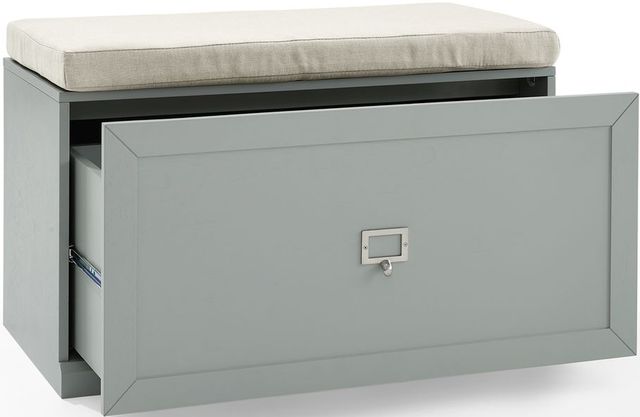 Crosley Furniture® Harper Gray/Creme Entryway Bench-2