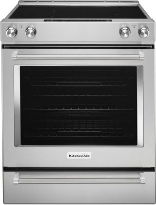KitchenAid® 30" Stainless Steel Slide In Electric Convection Range