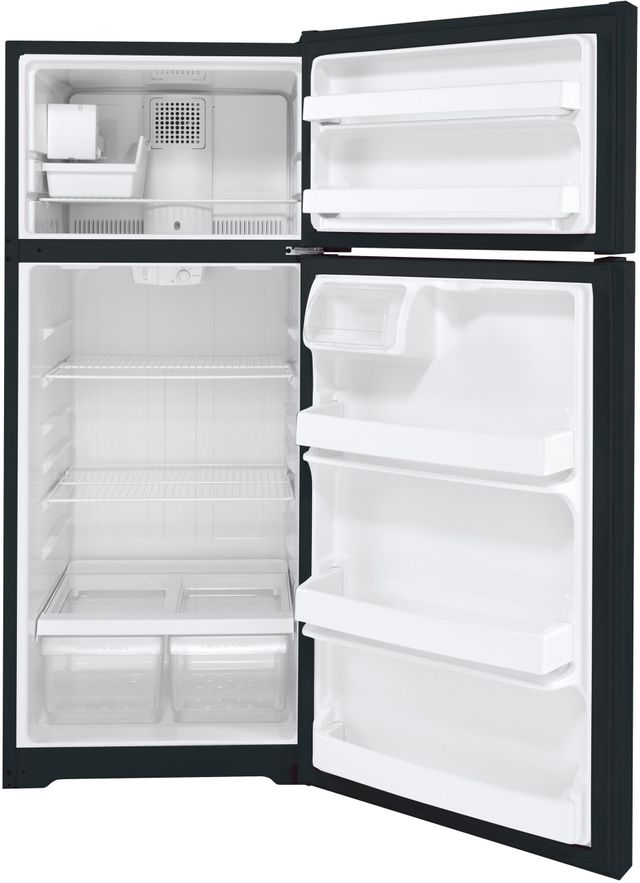 GE® 17.5 Cu. Ft. Black Top Freezer Refrigerator 1