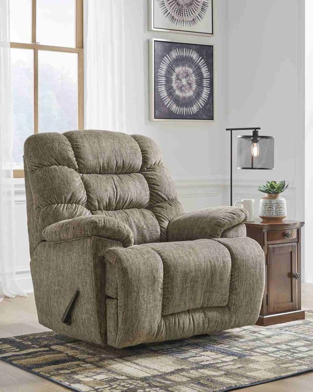 Signature Design by Ashley® Bridgtrail Taupe Recliner 6