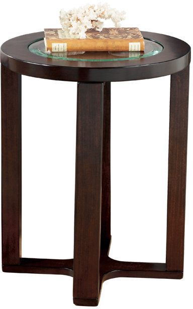 Signature Design by Ashley® Marion Dark Brown Round End Table 2