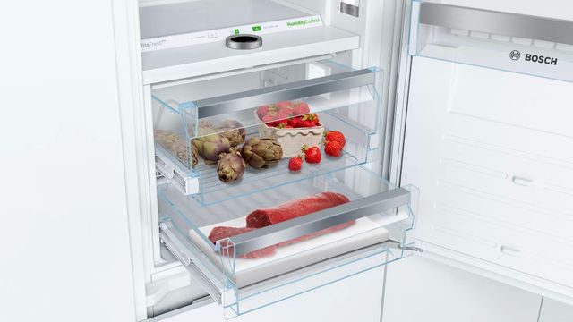 Bosch 800 Series 8.3 Cu. Ft. Custom Panel Built In Bottom Freezer Refrigerator 3