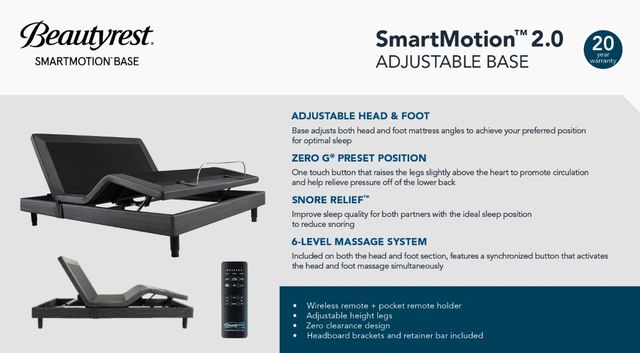 Beautyrest® SmartMotion™ 2.0 Twin XL Adjustable Foundation 3