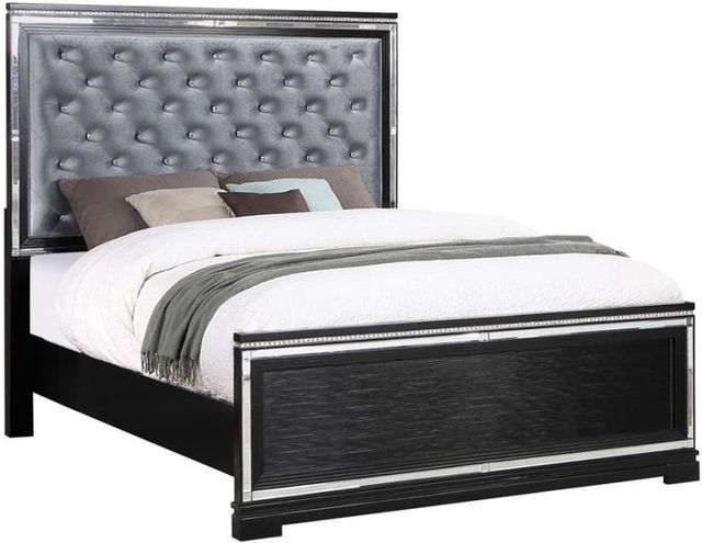 Coaster® Cappola Black Queen Upholstered Bed | Lichti's TV, Appliance ...