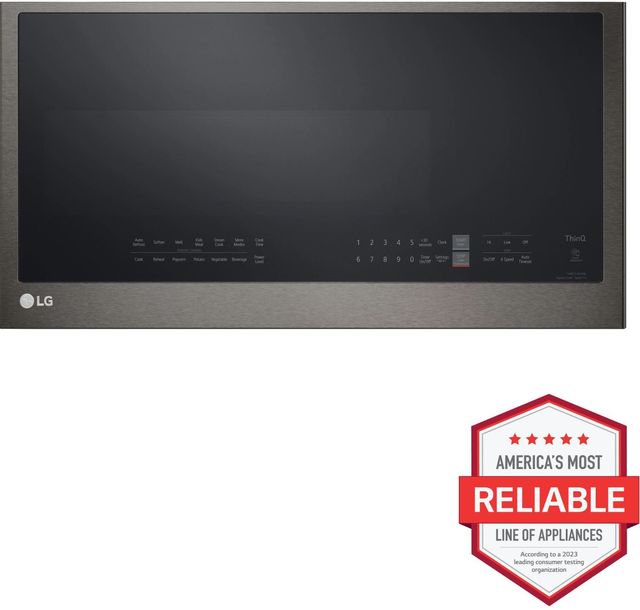 LG 2.0 Cu. Ft. PrintProof™ Black Stainless Steel Over The Range Microwave-1
