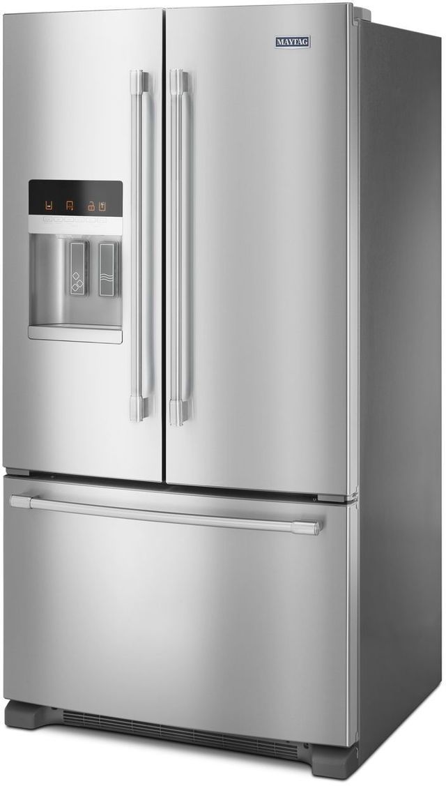 Maytag® 24.70 Cu. Ft. Fingerprint Resistant Stainless Steel French Door Refrigerator 2
