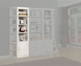 Parker House® Boca 22 in. Cottage White Open Top Bookcase