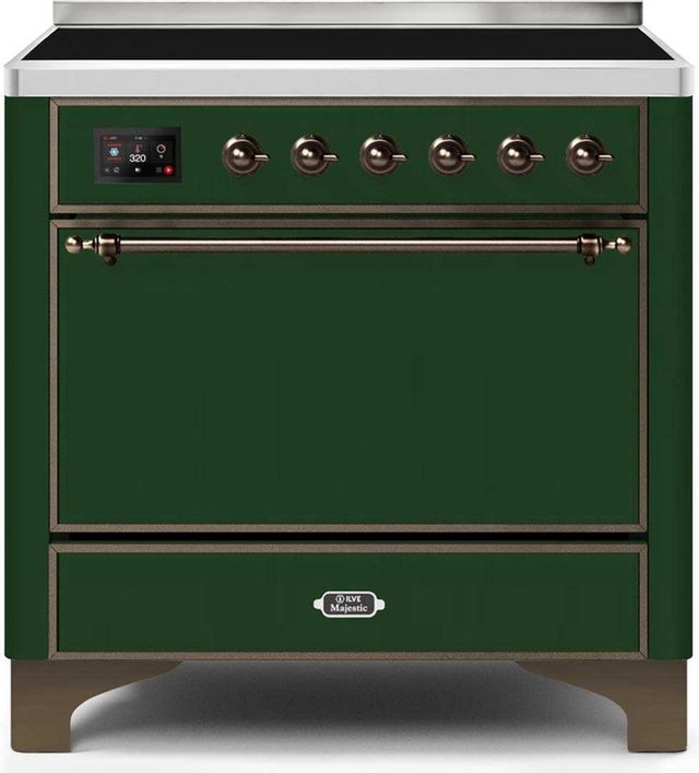 Ilve Majestic Series 36" Stainless Steel Freestanding Electric Range 0