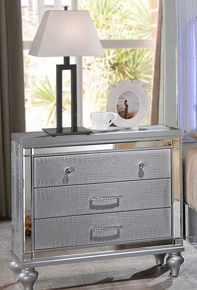 Valentino shop silver nightstand