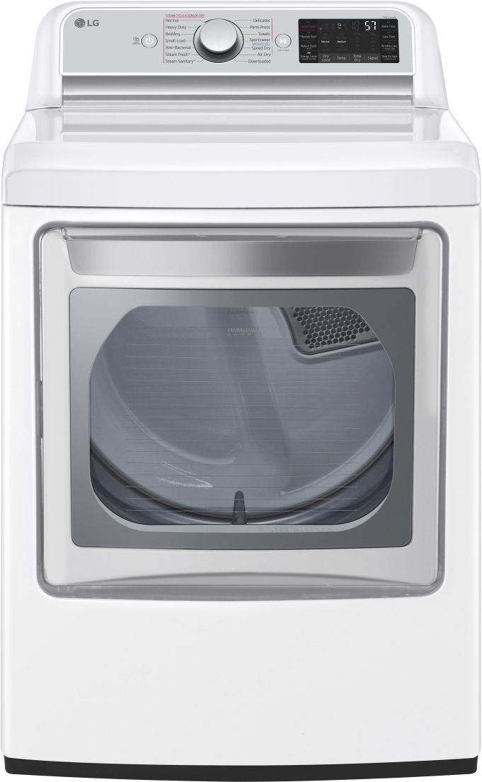 LG 7.3 Cu. Ft. White Gas Dryer