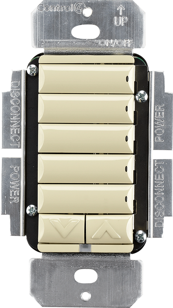 Control4® 120V Ivory Keypad Dimmer 0