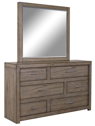 Aspenhome® Modern Loft Greystone Dresser and Mirror Set