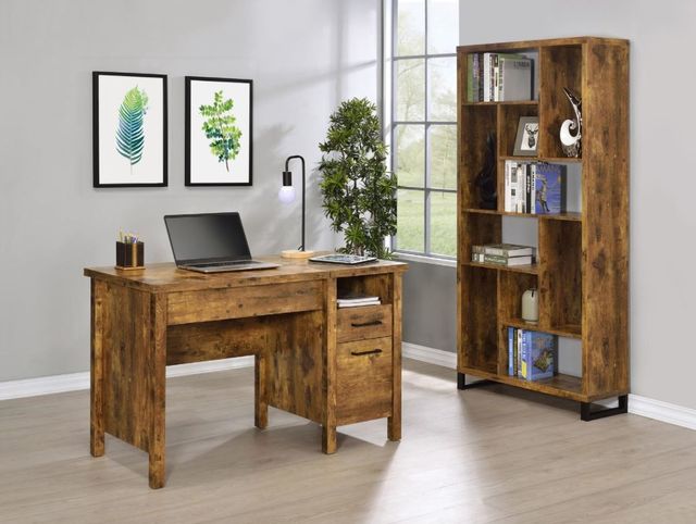 Coaster® Delwin Antique Nutmeg Lift Top Office Desk with File Cabinet 7