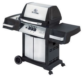 Broil King® CROWN 40 23.2" Black with Stainless Steel Free Standing Grill 0