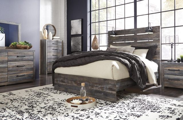 Signature Design by Ashley® Drystan Brown Queen Panel Bed 3