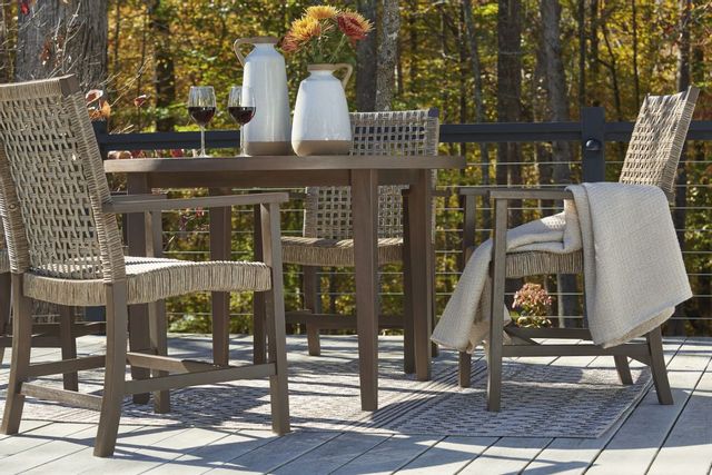 Signature Design by Ashley® Germalia Brown Outdoor Dining Table-3
