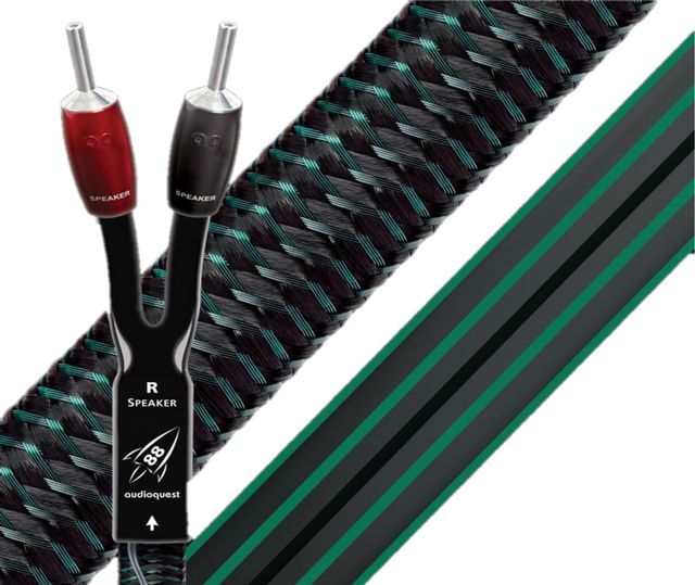 AudioQuest® Rocket 88 8FT Bi-Wire Spade Cable (Pair)
