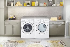  LG LG 4.5 Cu. Ft. White Front Load Washer and Electric Dryer Pair