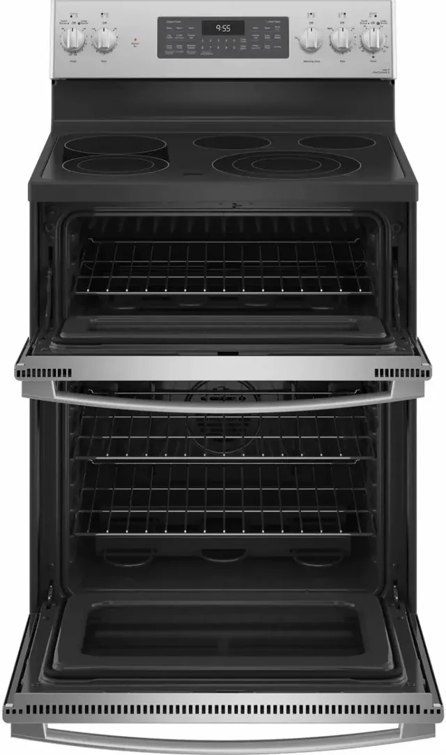 GE® Profile™ 30" Fingerprint Resistant Stainless Steel Smart Free Standing Electric Convection Range-2