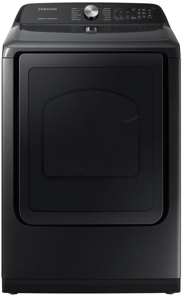 Samsung 7.4 Cu. Ft. Fingerprint Resistant Black Stainless Steel Front Load Gas Dryer 0