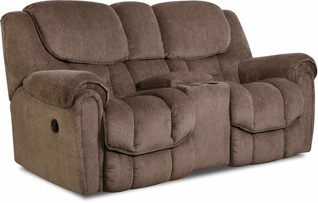 HomeStretch 122 Group Brown Power Reclining Console Loveseat-0