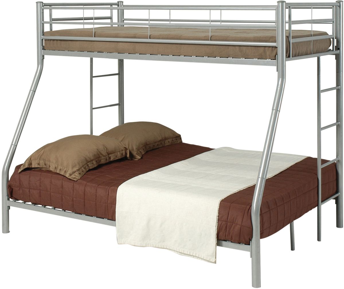 Coaster® Hayward Silver Twin Over Full Bunk Bed