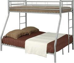 Coaster® Hayward Silver Twin/Full Bunk Bed