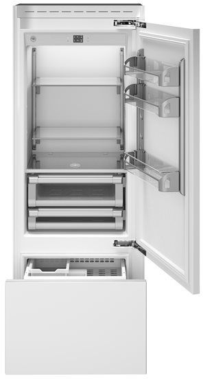 Bertazzoni Professional Series 30 in. 15.5 Cu. Ft. Panel Ready Built In Counter Depth Bottom Freezer Refrigerator