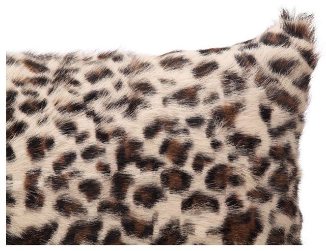 Moe's Home Collection Goat Brown Fur Spotted Bolster 1