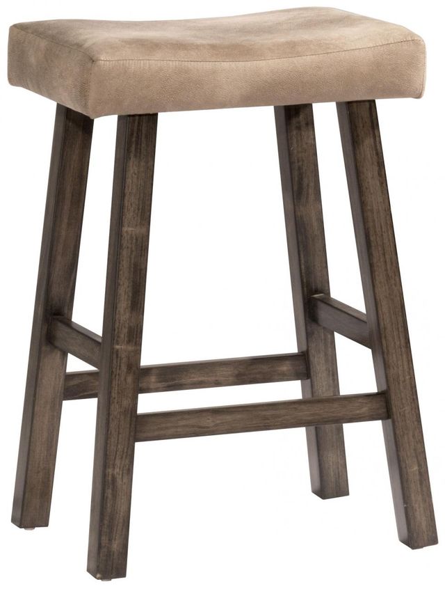Hillsdale Furniture Saddle Non-Swivel Backless Counter Height Stool