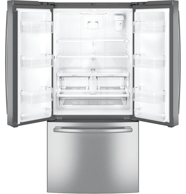GE® Series 24.8 Cu. Ft. Stainless Steel French Door Refrigerator-2