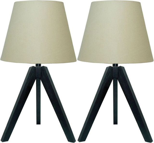 Signature Design by Ashley® Laifland Set of 2 Black Table Lamps-0