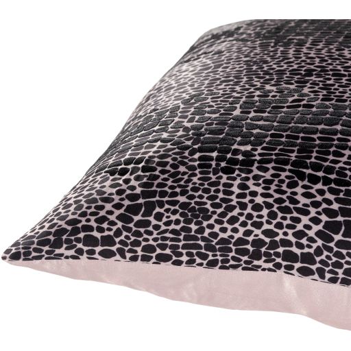 Surya Safari Black 20" x 20" Toss Pillow with Down Insert 1