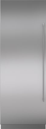 Sub-Zero® 30" Stainless Steel Column Door Panel with Tubular Handle - Left Hinge
