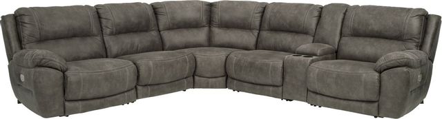Signature Design by Ashley® Cranedall 6-Piece Quarry Power Reclining Sectional-0