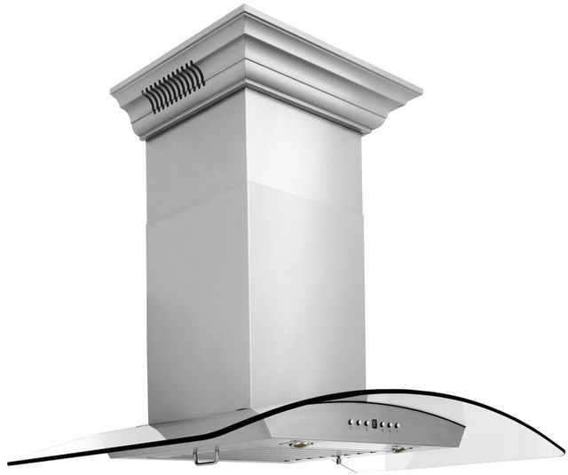 ZLINE 30" Stainless Steel Wall Mounted Range Hood with CrownSound® Bluetooth Speakers 1