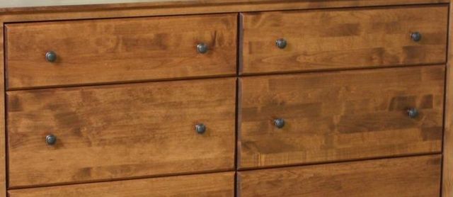 Archbold Furniture Alder Shaker Double Dresser 1